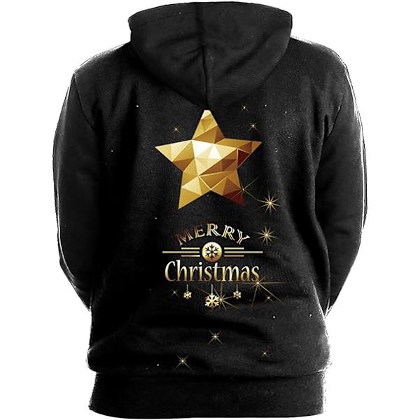 Herre Langærmet Hoodie Halloween Sjov Crew Neck Sweatshirt med Kængurulomme Jul Flerfarvet 3D Print Jumper Sweater（Størrelse：M） Style14 M