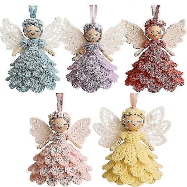 DIY Hæklet Engel Ornament Sæt - Perfekt til Juletræ & Julepynt