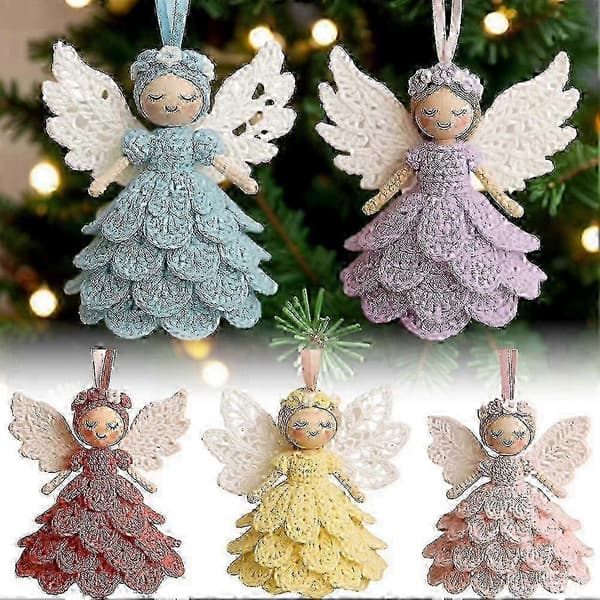 DIY Hæklet Engel Ornament Sæt - Perfekt til Juletræ & Julepynt