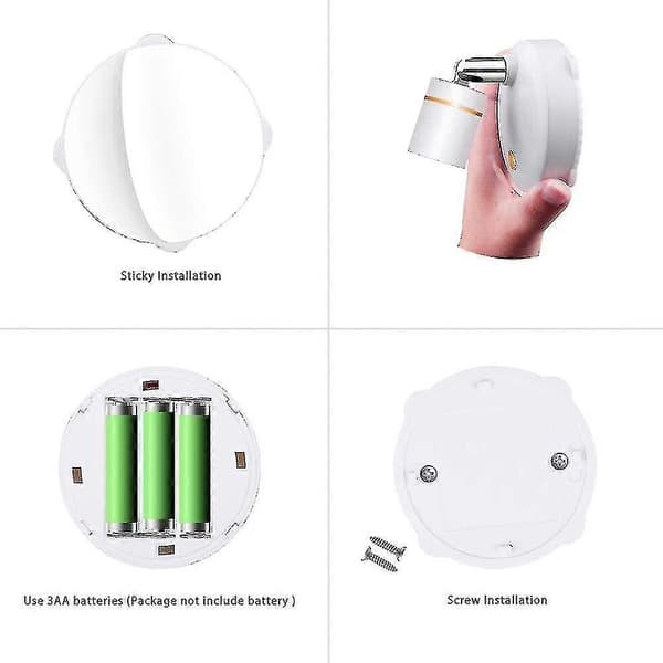 Wireless Spotlights Battery Operated Lamps Indoor Dimmable Led Spotlight Anywhere Rotatable Wall