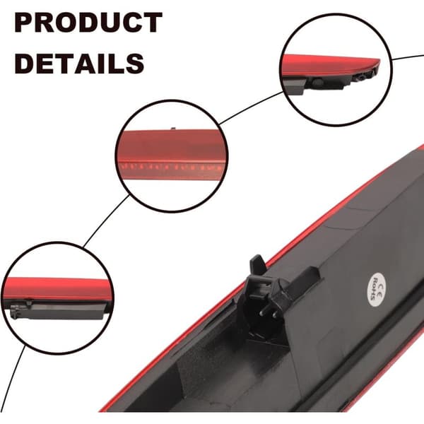 Third Brake Light, High Red LED - High Power for Clio II 1998-2005 - Direct Replacement for OEM Part Number 7700410753