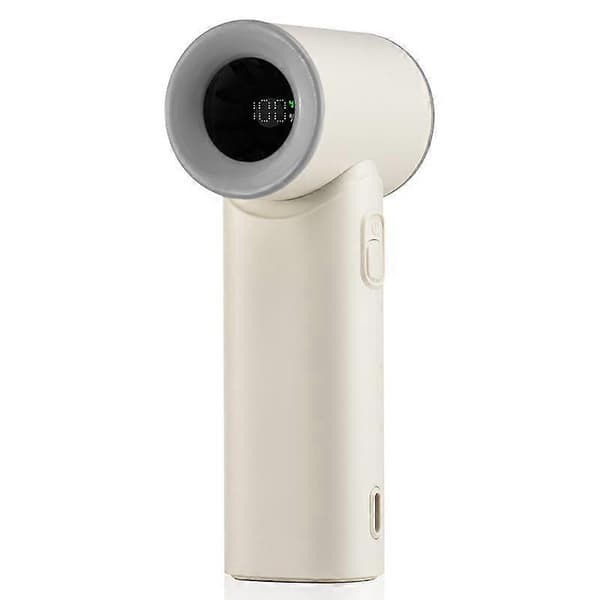 N610 Digitalt Display Højhastigheds Håndholdt Ventilator Beige