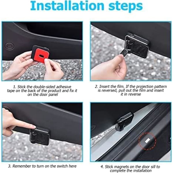 2 kpl Yhteensopiva Jeepin langattoman auton oven logon valon LED HD Tervetuloa Kohteliaisuus Ghost Shadow Projektori Lamppu sopii Jeep-autoihin