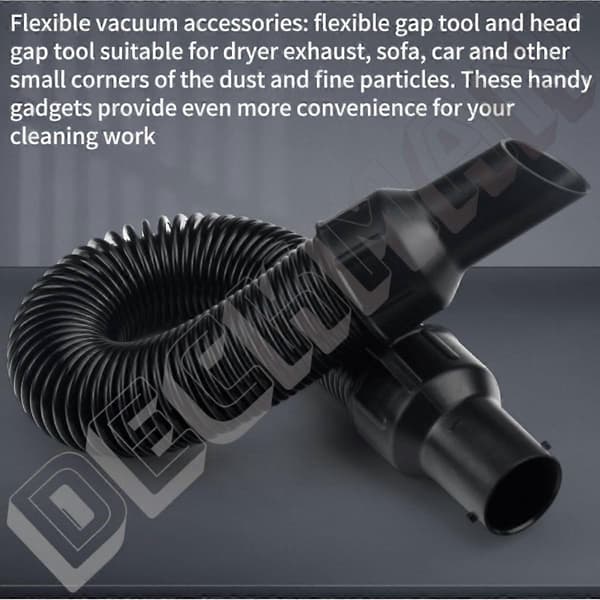 Vacuum Hose and Accessory Kit — Flexible Replacement Hose Compatible with DeWalt DCV517B DCV517M1 DC515B