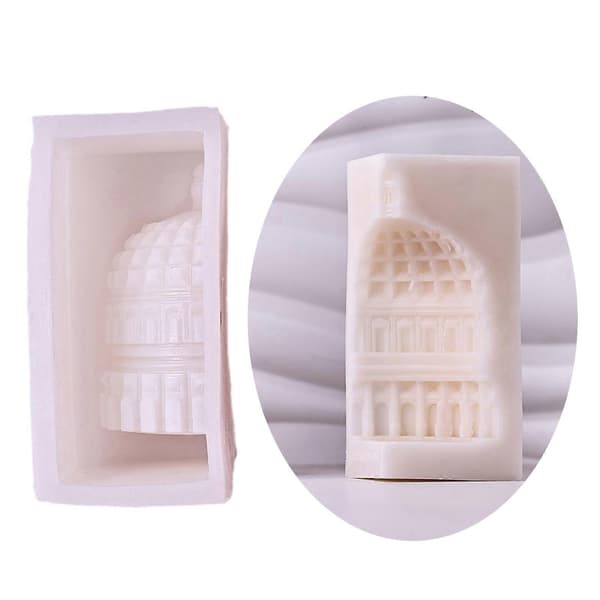 DIY Støbeforme Cylindre Lysform Silikone Håndværk Vedhæng 3D Cylindre Lysforme Lysdekorationer Støbeforme
