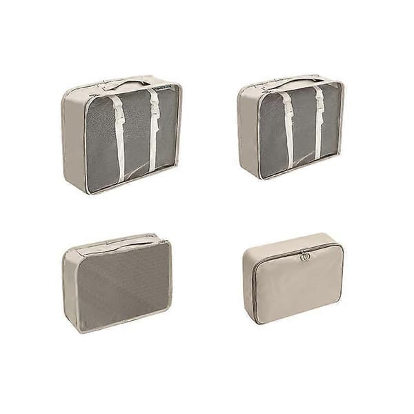 8-piece Travel Packing Cube Set Beige