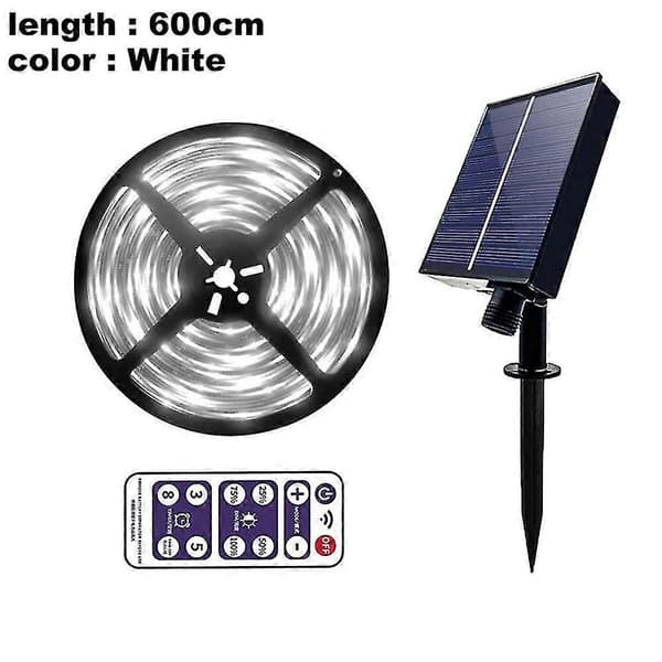 Udendørs Solar LED Lysbjælke - 8 Tilstande, Solar Lyskæder til Have/hjem/terrasse/gård