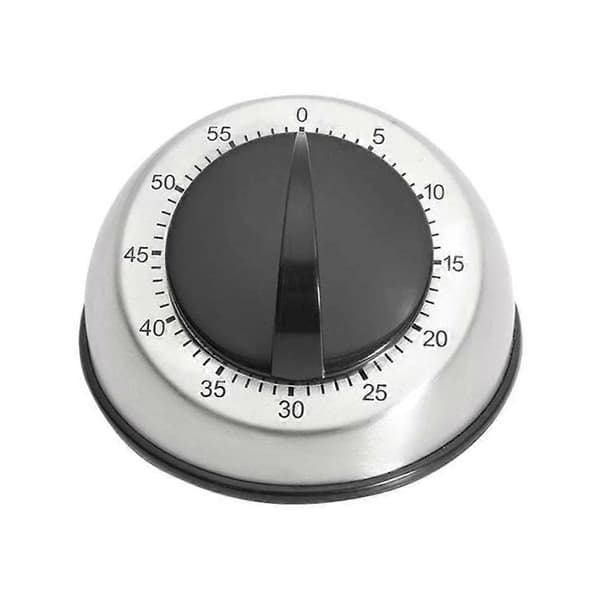 Mekanisk timer i rostfritt stål för runt bord