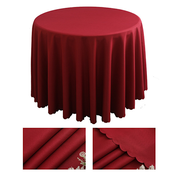 Rund polyesterduk, maskinvaskbar - 220cm