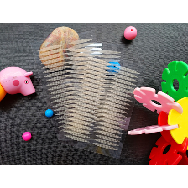 800PCS (400 par) Enkeltsidet blonder mesh pustende ingen spor vanntett usynlig dobbel øyelokk tape klistremerker
