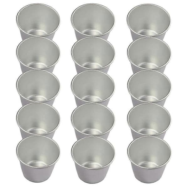 15-pack puddingformar, non-stick puddingkoppar äggtartsform, robusta formar för att göra söta och salta rätter