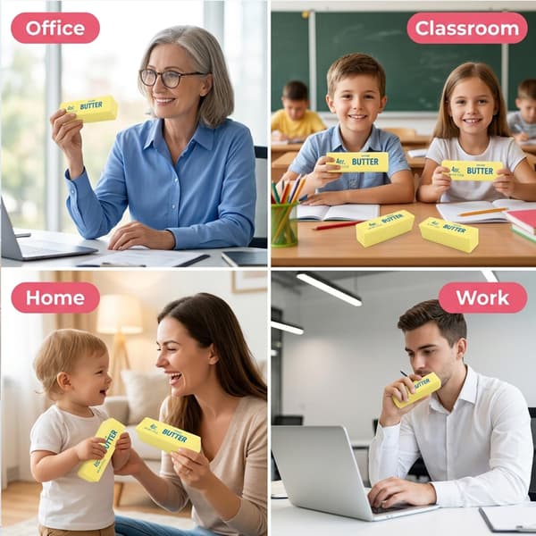 2-pack smörsquishy-leksaker, långsamt stigande dumpling-squishy-klämleksaker för sensorisk stresslindring, presenter för pojkar, flickor, vuxna,