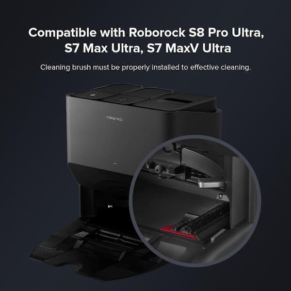 Replacement Main Brush 2-pack Compatible with Roborock S7 MaxV Ultra, S8 Pro Ultra, and G10 Series