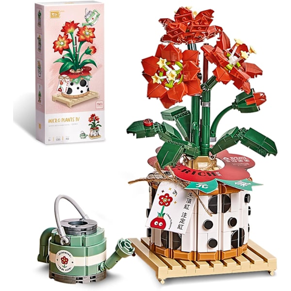 Mini Klodser Blomster Bonsai Byggesæt 686 PCS, Botanisk Samling til Alderen 8-12 år Gammel Pige til Gave