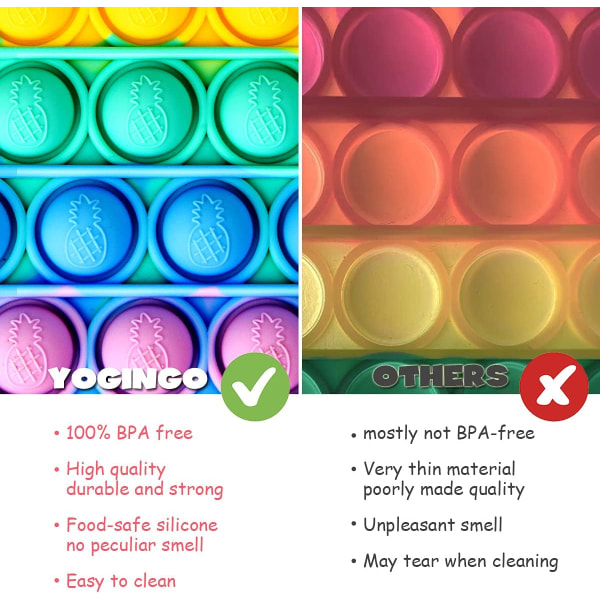 Jul Pop Push It Väska, Leksakshandväska, 2 i 1 Anti Stress Handväska Messenger Väska med Justerbar Axelrem, Julgåva till Barn (Julhandskar)