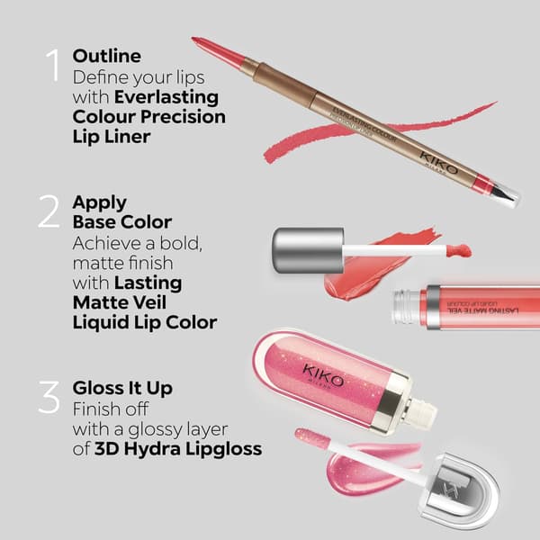 klko Milano 3D Hydra Lipgloss | Blød læbeglans for et 3D-look 05 Pearly Pink