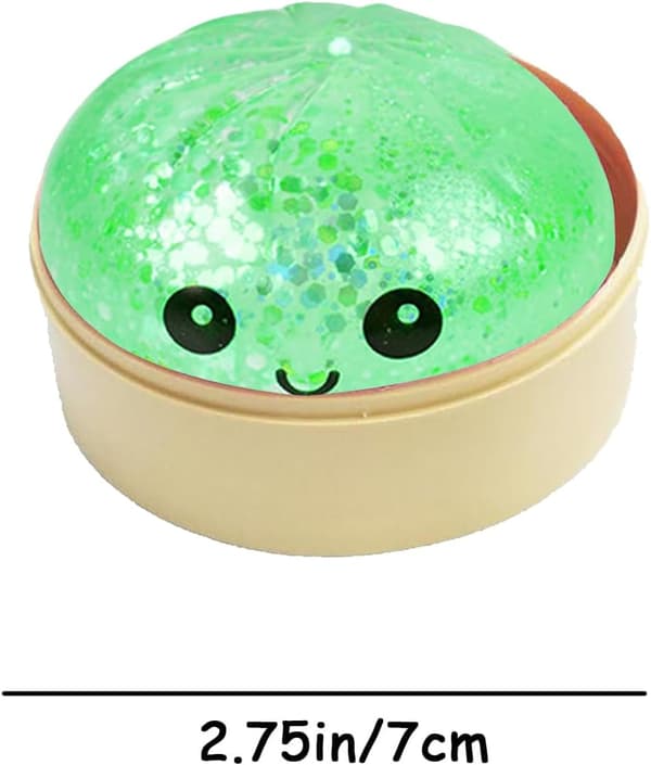 Dumplings Squishy Mystery Mini Dumplings Squishy Stressbolde Fidget Sensorisk Legetøj Blød Klemme Dekompression Dej (Lilla-A) Green-a