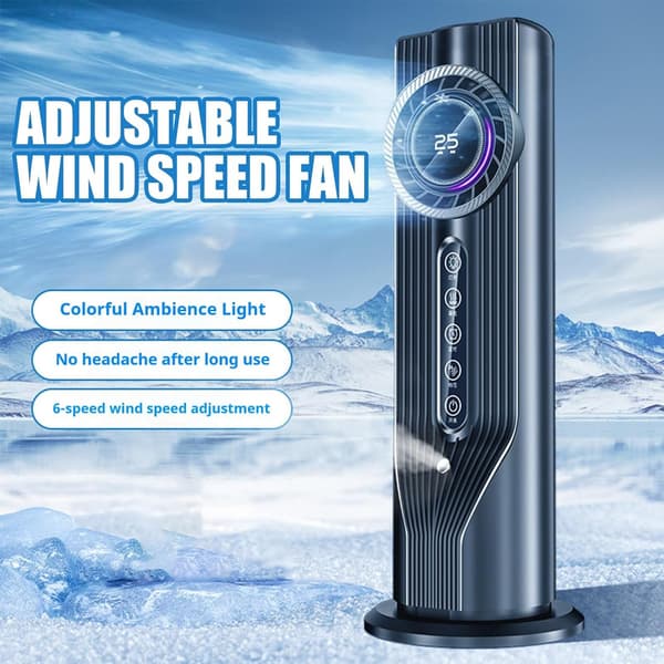 USB Table Fan 33 cm with 6 Modes, 6h Timer and Mist, 3-in-1 Cooling Fan for Desk and Home White