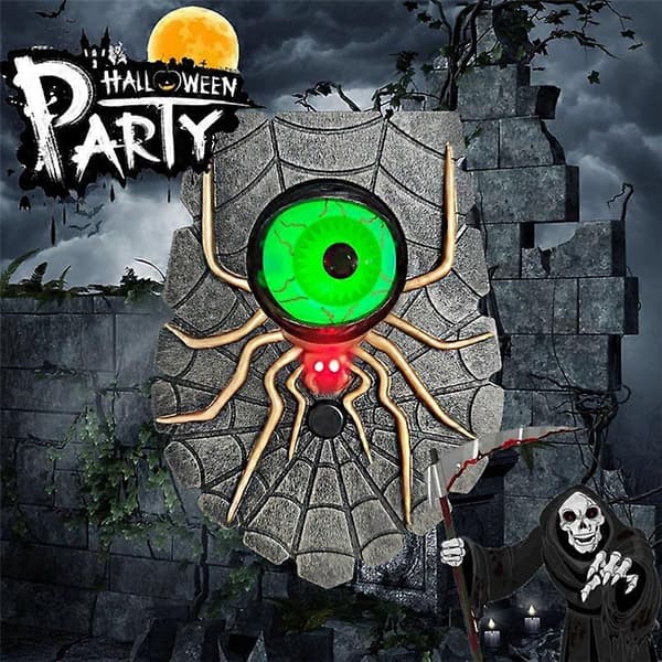 Halloween Dörrklocka Spindeldörrklocka Spöklik Dekoration A Som visas
