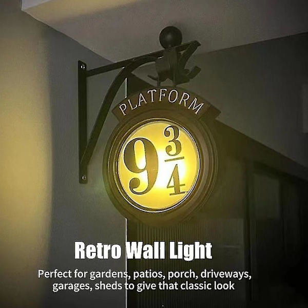 Platform 9 3/4 LED Hængende Væglampe Harry Potter Hogwarts Natlampe