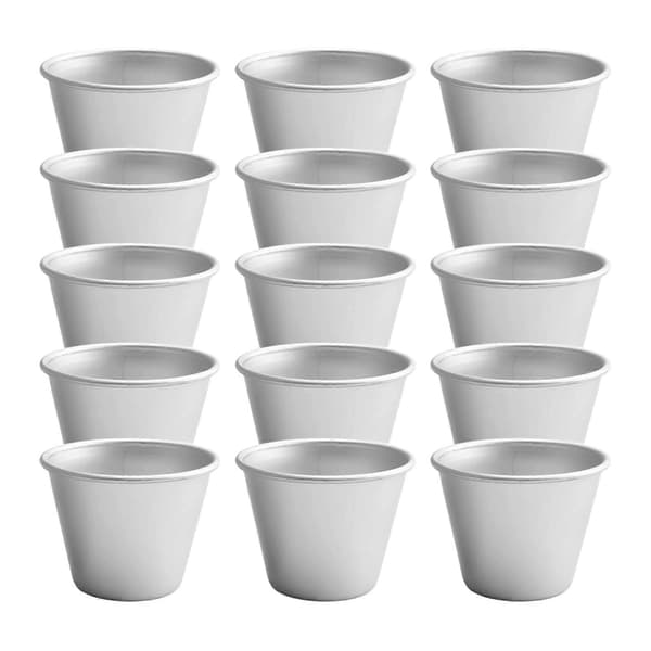 15-pack puddingformar, non-stick puddingkoppar äggtartsform, robusta formar för att göra söta och salta rätter