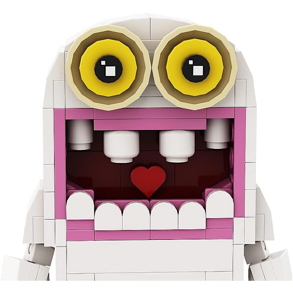 My Singings sjældne Mammott byggeklodssæt, Big Foot White Monsters Mammott Plushies Model, Horror Game Animal Plush Figure Doll