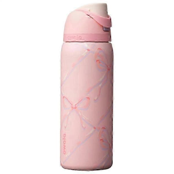 Sockerplommonfén 24/32Oz FreeSip Vattenflaska Julutgåva Rosa 24oz
