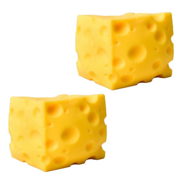 1 stk. Fidget-legetøj – til stresslindring – med gul ost 5cm 2pcs