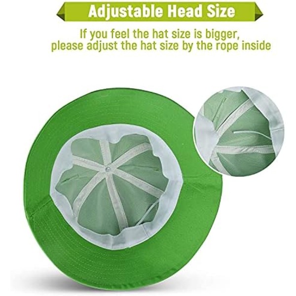 Groda Bucket Hat för kvinnor/män, hopfällbar lätt solhatt för sommar vår, bredbrättad grodhatt för vuxna, tonåringar, barn