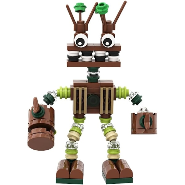 92 dele Wubbox Monster Friends byggekit - søde syngende monstre byggeklodser plushies actionfigur legetøjssæt, syngende model til musikspilfans