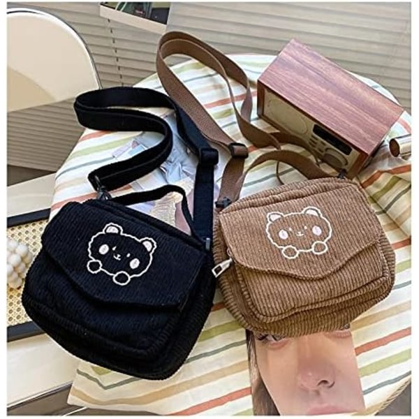 Kawaii Plånbok Crossbody-väska Kawaii Plånbok Kawaii Crossbody-väska Kawaii Corduroy-väska