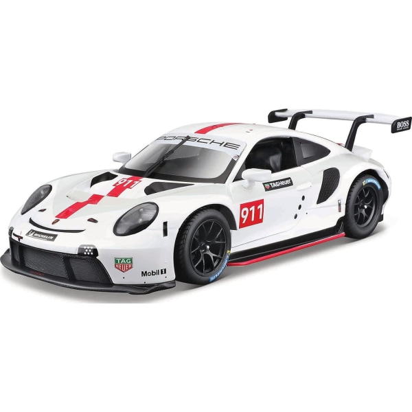 B18-28013 Porsche 911 RSR GT 1:24 Skala Støpt Samlebil, Assorterte Design og Farger