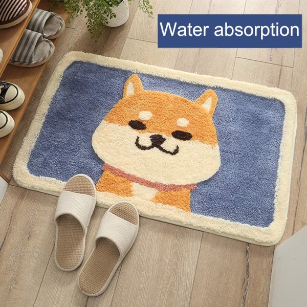 Kylpyhuoneen Matto Söpö Suihkumatto, Luksusmainen Karvainen Korkea Imeytyvyys ja Liukumaton, Konepesu Sopii Kylpyammeelle, Suihkulle ja Kylpyhuoneelle, 18\" x 26\", Pieni Sammakko