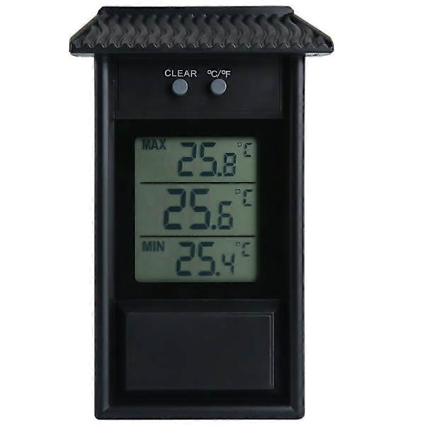 Drivhus Termometer, Vandtæt Min Digital Drivhus Termometer Monitor 0.1C Opløsning