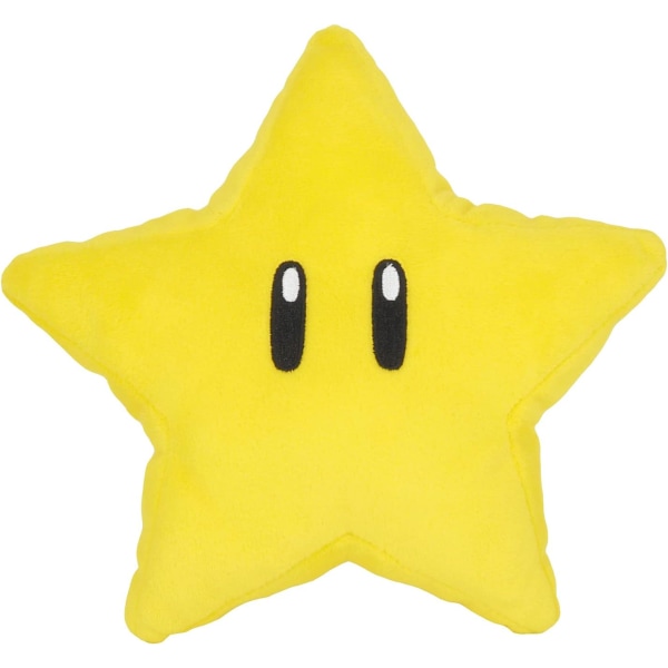 Super Mario All-Stars Series Super Star 6-tommer plys, gul