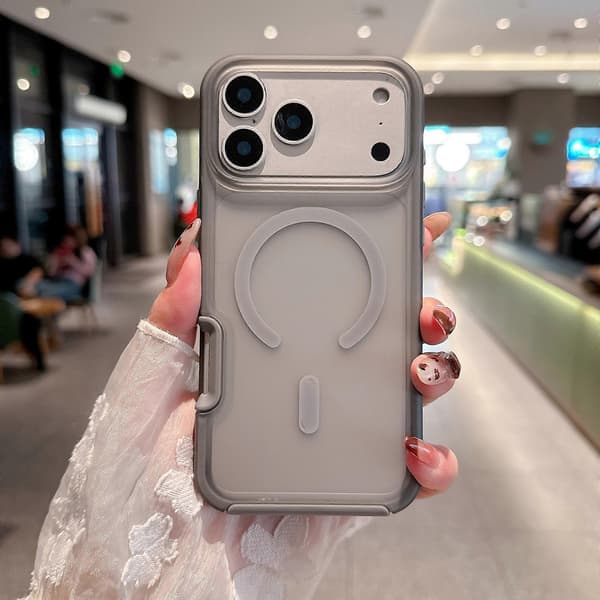 Magnetic Case Compatible with iPhone 17 Pro Thin, Transparent, MagSafe Wireless Charging, Shockproof