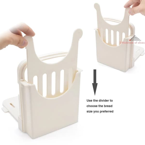 Foldable Bread Slicer Adjustable Thickness Slicer for Toast Slices for Bread/Roast/Sandwich/Loaf