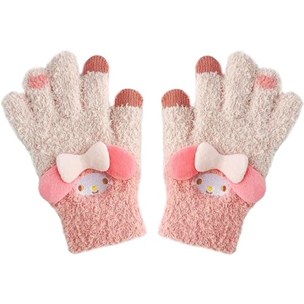 Søte Anime Vinter Touch Screen Hansker, Kawaii Varme Myke Elastiske Hansker for Kvinner Jenter