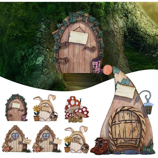 Miniatyr älva älva dvärg figurer för trädgårdsträd skulptur dekor utomhus trädgård älva dekor statyer