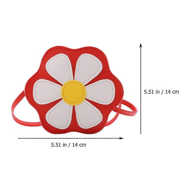 Blomdesignad Crossbodyväska för Barn Flickor Enkelaxelväska