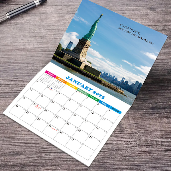 2025 Verdenslandskapstema Kalender