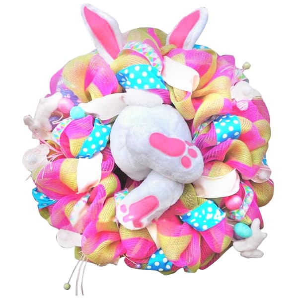 Easter Bunny Wreath Door Decor Thief Bunny Butt Garland Ornament Prop
