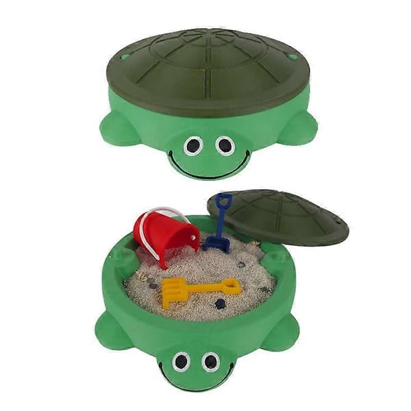 Sköldpaddssandlåda med sand och miniverktyg, leksaker, nyhetspresent