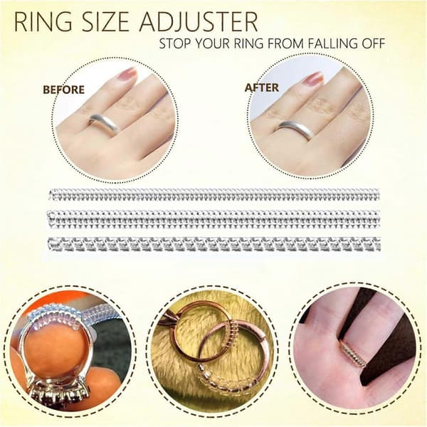 3X Ring Mandrel Ring Sizer Verktøy Ringmåler med kvartstørrelser Fingermåler Ringformer for å fikse bøyde ringer