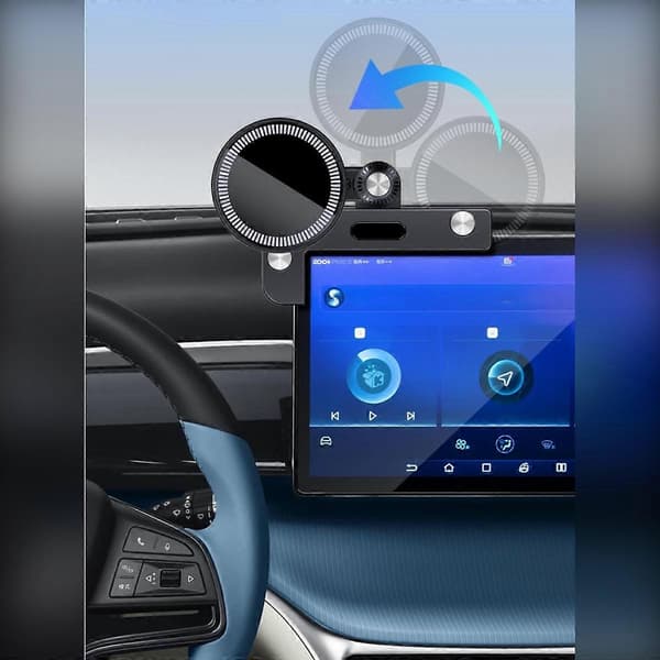 Self-locking holder compatible with Tesla Model 3 and Model Y — ABS 360° rotating adjustment
