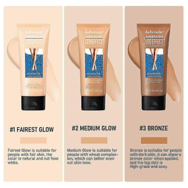 Vattentätt benmakeup för åderbråck och tatueringstäckning, överförs inte, kroppsmakeupfoundation, 118 ml (3 nyanser) 1