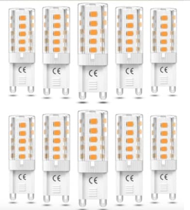 G9 LED-pærer 5W – Varmhvit – 10 stk