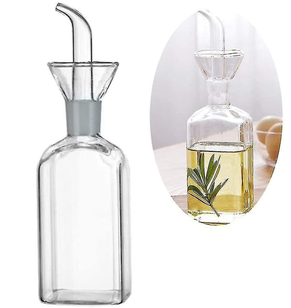 Pxcl Oljeflaska Glas Olivoljedispenser Flaska Glas Vinägerdispenser, Liten