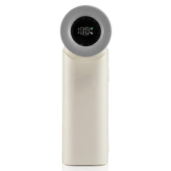 N610 Digitalt Display Højhastigheds Håndholdt Ventilator Beige