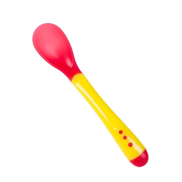 Mat Skål Sked Gaffel Set för Baby Temperaturkänslig Sked och Gaffel Lämplig för Barn Baby Toddler